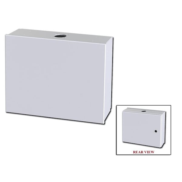 1/4 Turn Latch Electrical Enclosures, 16 in H, 6 in D, 20 in W, NEMA 3R, 4, 12, 13, Carbon Steel